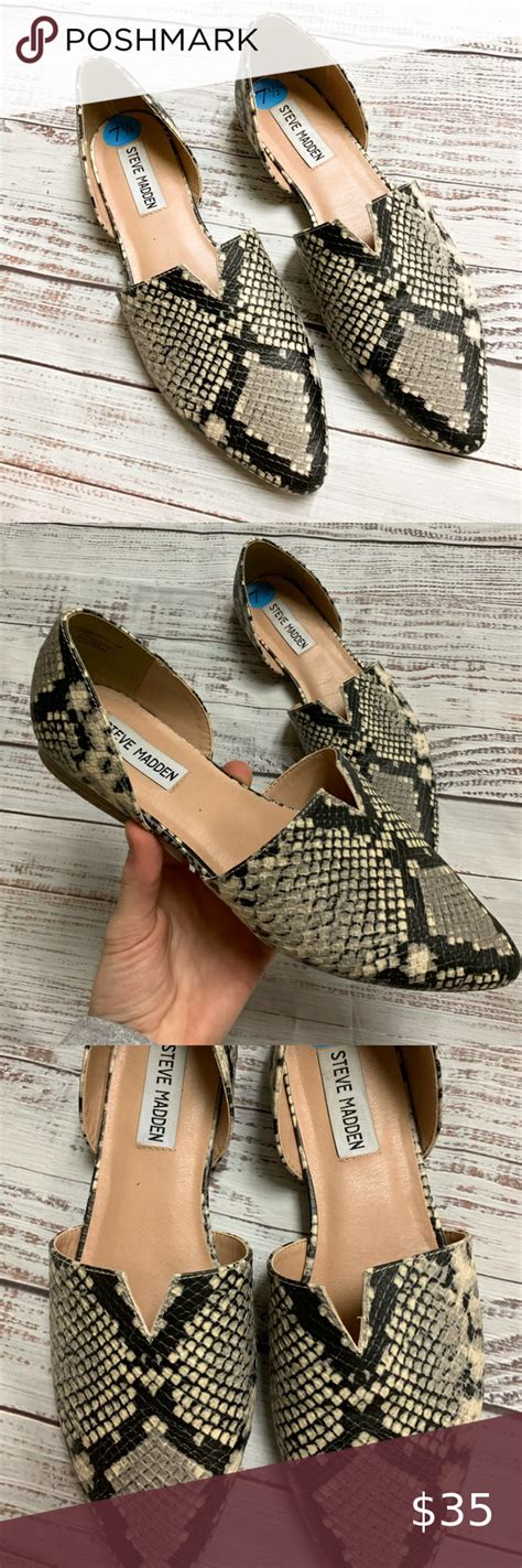 steve madden pointed flats|steve madden snakeskin flats.